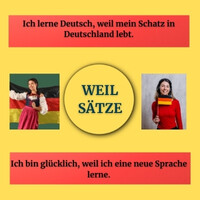 weil sätze deutsch erklärung mit beispielen