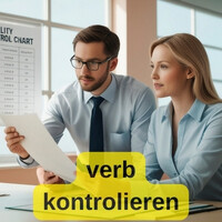 Verb kontrollieren Konjugation und Beispiele im Deutschen