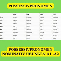 Possessivpronomen im Nominativ