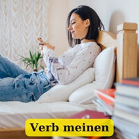 Verb meinen