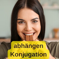 abhängen konjugation